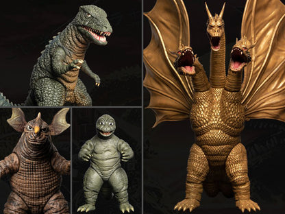 Destroy All Monsters 5 Points XL Round 2 Deluxe Boxed Set Figura Mezco