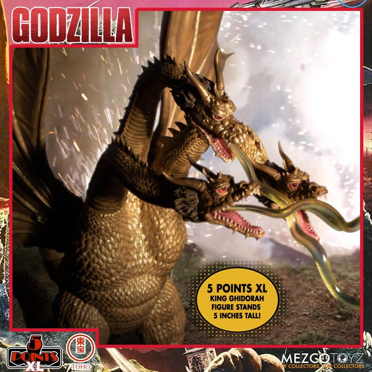 Destroy All Monsters 5 Points XL Round 2 Deluxe Boxed Set Figura Mezco