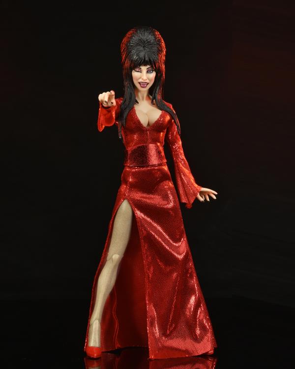Elvira, Mistress of the Dark Elvira (Red, Fright, and Boo Ver.) Clothed Action Figura
