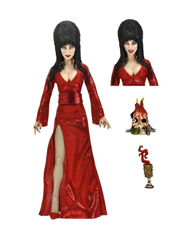 Elvira, Mistress of the Dark Elvira (Red, Fright, and Boo Ver.) Clothed Action Figura