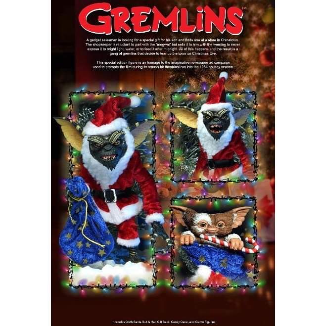 Gremlins - Santa Stripe & Gizmo Neca