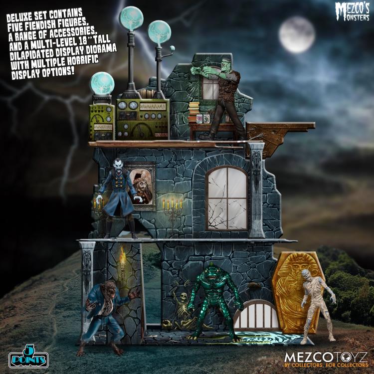 Monsters 5 Points Tower of Fear Deluxe Boxed Set Mezco