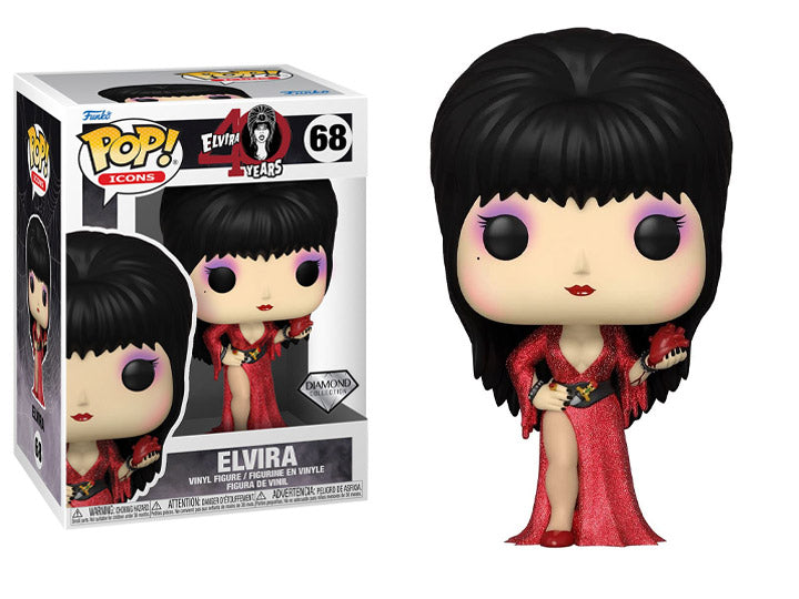 Pop! Icons Elvira (40th Anniversary) - Elvira (Diamond Glitter) Funko