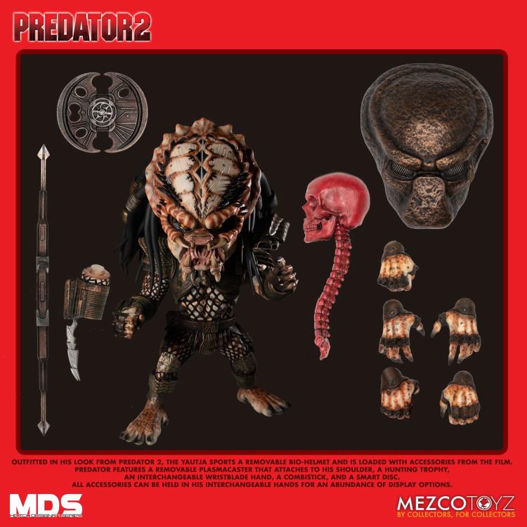 Predator 2 MDS Deluxe Predator Figura Mezco
