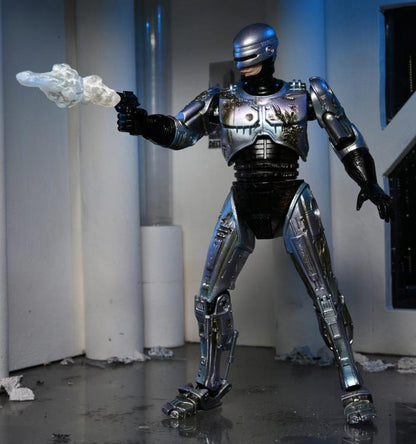 RoboCop Ultimate Battle Damaged RoboCop with Chair Figura Neca