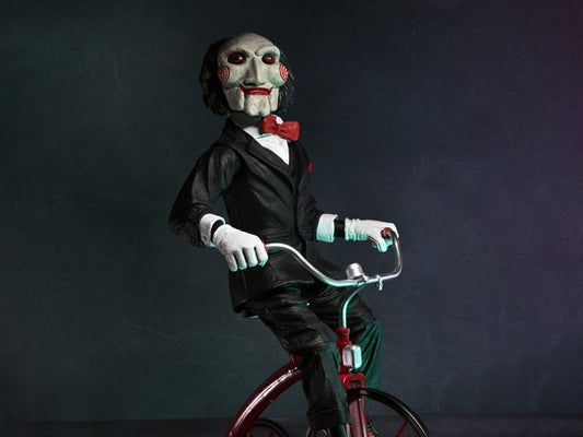 Saw Billy the Puppet on Tricycle 12" Figura Neca