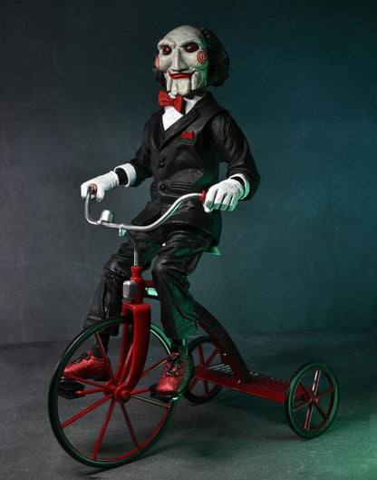 Saw Billy the Puppet on Tricycle 12" Figura Neca