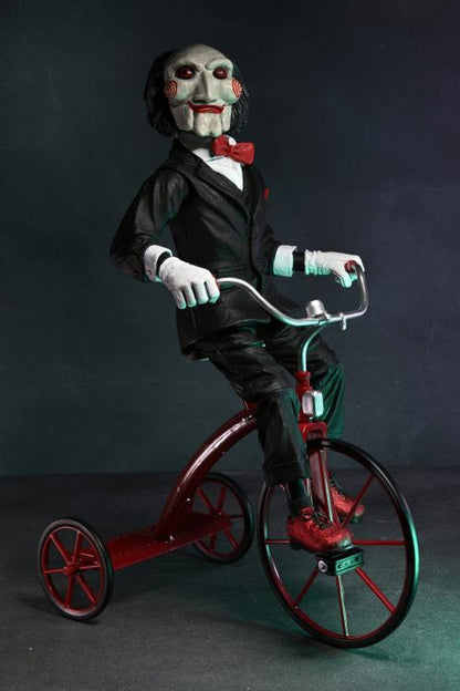 Saw Billy the Puppet on Tricycle 12" Figura Neca