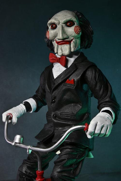 Saw Billy the Puppet on Tricycle 12" Figura Neca