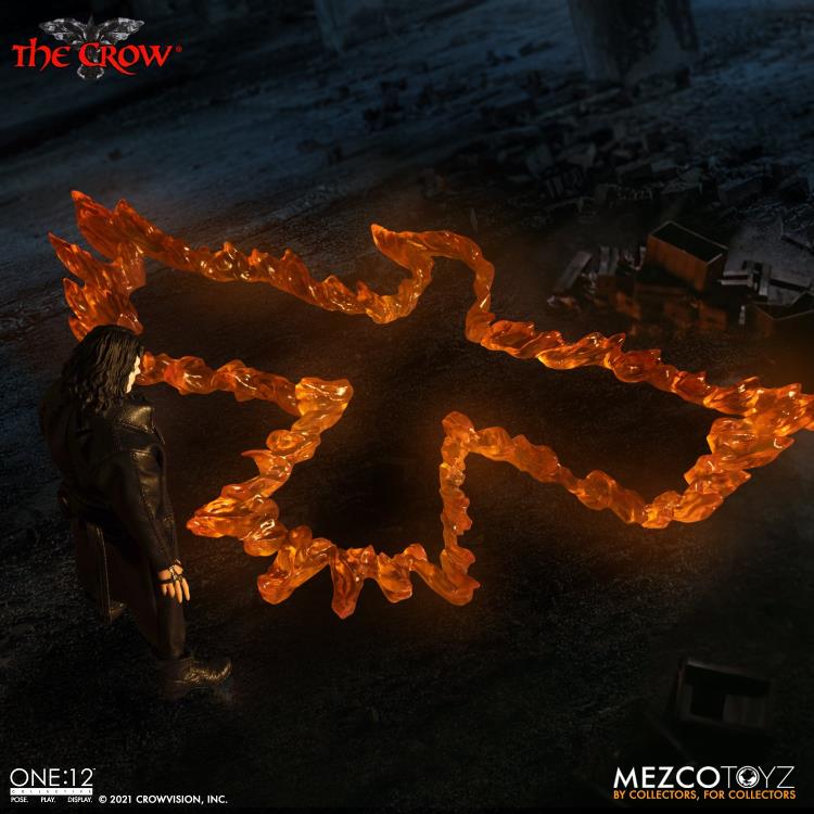 Llamas de fuego de El Cuervo (The Crow) Mezco Toyz