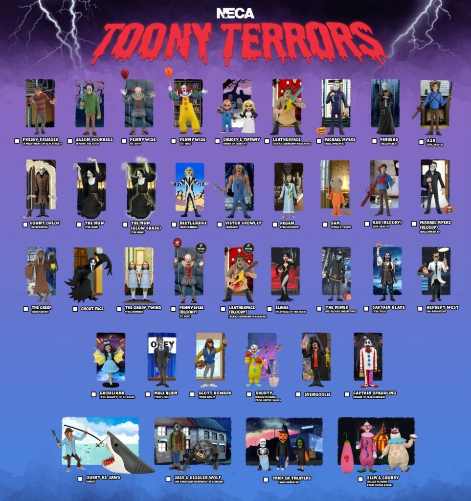 Guía visual de Toony Terrors Neca
