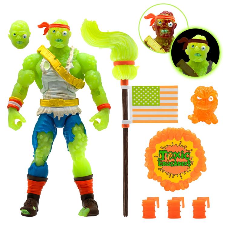 Toxic Crusaders Ultimates Toxie (Radioactive Red Rage) Figura