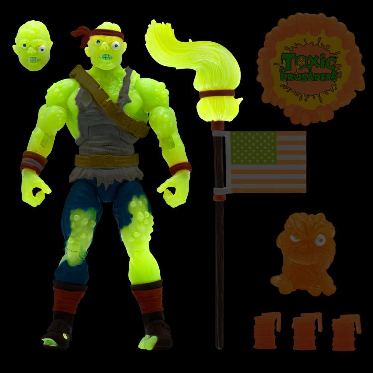 Toxic Crusaders Ultimates Toxie (Radioactive Red Rage) Figura